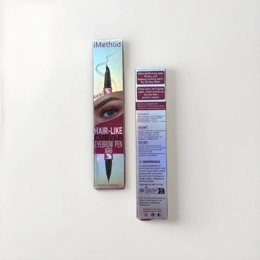 iMethod Microblading Eyebrow Pen, Hair Like, Dual Ended 03 Dark‎ Brown